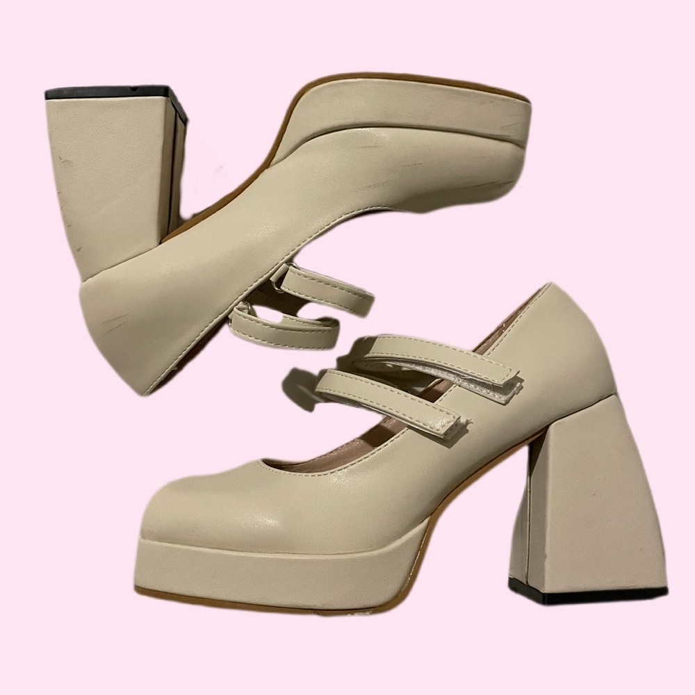 Mary Jane Block heel w/ double strap